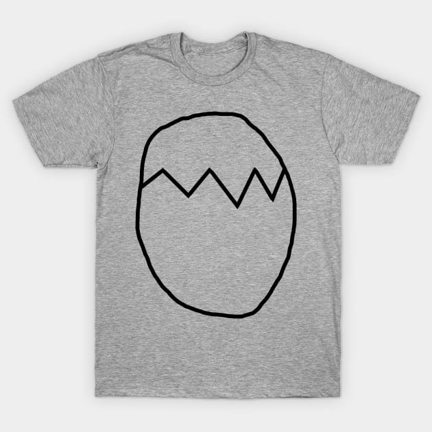 Minimal Easter Egg T-Shirt by ellenhenryart